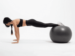 STABILITY BALL PLANK